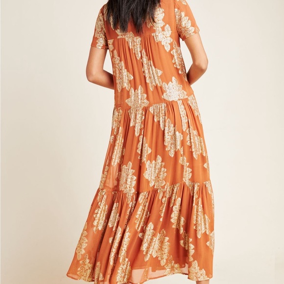 Anthropologie Jacosta Tiered Maxi Dress Small NWT Slight Flaw - Picture 2 of 12
